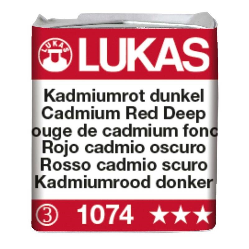 Lukas Aquarell Echt-/Permanentrot 1097 1/2 Näpf.