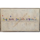 Original Lea Bach &quot;Kinder/Lufballons&quot; sand 60 x 100 cm