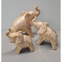 Skulptur Elefant &quot;Elias&quot; gold klein H 13 cm