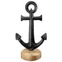 Skulptur &quot;Anker&quot; Alu schwarz H 20 cm