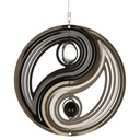 Dekohänger  Edelstahl &quot;Yin&amp;Yang&quot; schwarz/silber D 21 cm