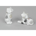 Skulptur Katze &quot;Trend Style&quot; H 14 cm sortiert