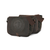 Ledertasche Kompass &quot;twenty-five compass&quot; brown 10L