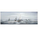 Original &quot;Silver Regatta&quot; Alu Elemente 50 x 150 cm