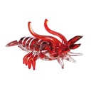 Glasskulptur &quot;Hummer&quot; rot L 20 cm