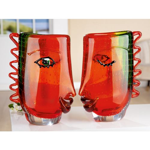 Glas Art Designvase &quot;Visuale&quot;  H 31 cm