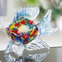 Glas Art Skulptur &quot;Bunter Seefisch&quot;  H 14 cm 