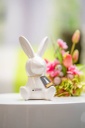 Skulptur Hase &quot;Fabrio&quot; sitzend H 12,5 cm