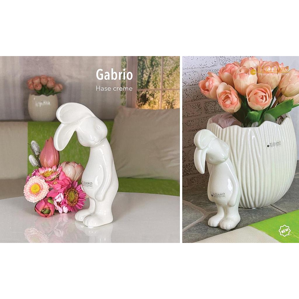 Skulptur Hase &quot;Gabrio&quot;  H 13 cm