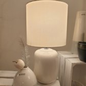 Lampe &quot;Catalina&quot; creme H 35 cm