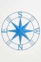 Wanddeko Kompass Metall D 74 cm