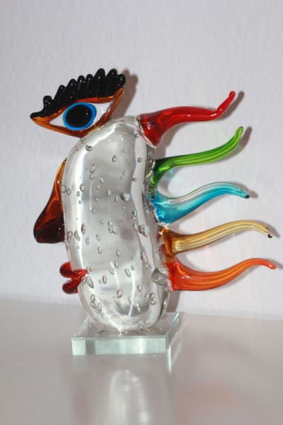 Glas Art Skulptur H 29,5 cm