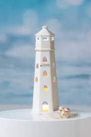 LED Skulptur Leuchtturm &quot;Comino&quot; H 21 cm