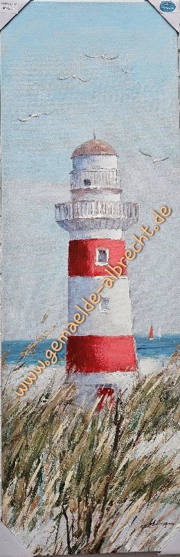 Original Leinwandbild &quot;Leuchtturm&quot;  40 x 120 cm 