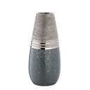 Vase &quot;Magma&quot; grau/silber H 30 cm