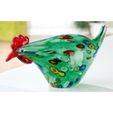 Glas Art Huhn &quot;Wildflower&quot; H 12,5 cm