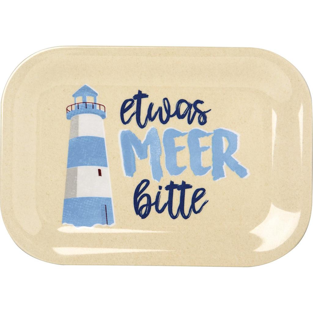 Tablett &quot;Etwas Meer Bitte&quot;  L 20,5 cm