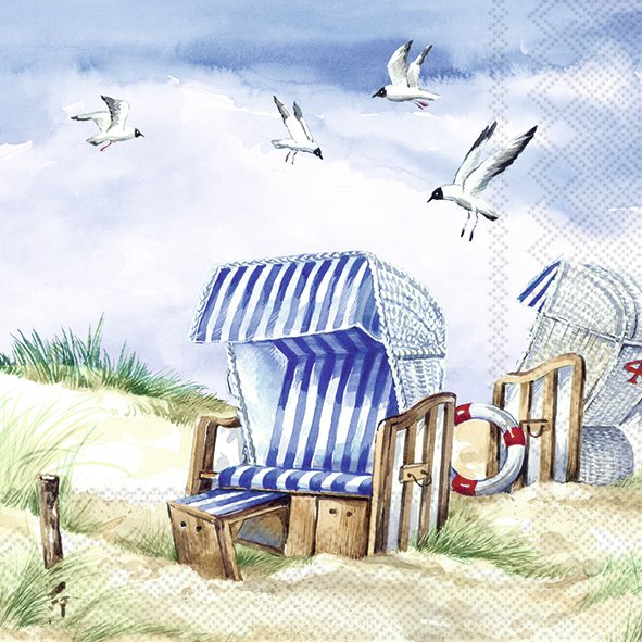 Servietten Lunch &quot;Strandlust&quot; 33 x 33 cm