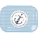 Tablett &quot;Moin Anker&quot; blue L 20,5 cm 