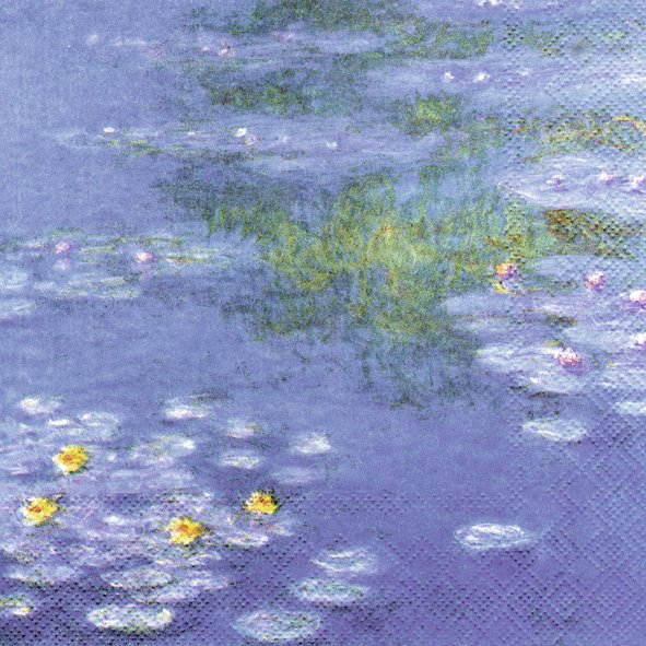 Servietten Lunch &quot;Monets Waterlilies&quot; 33 x 33 cm