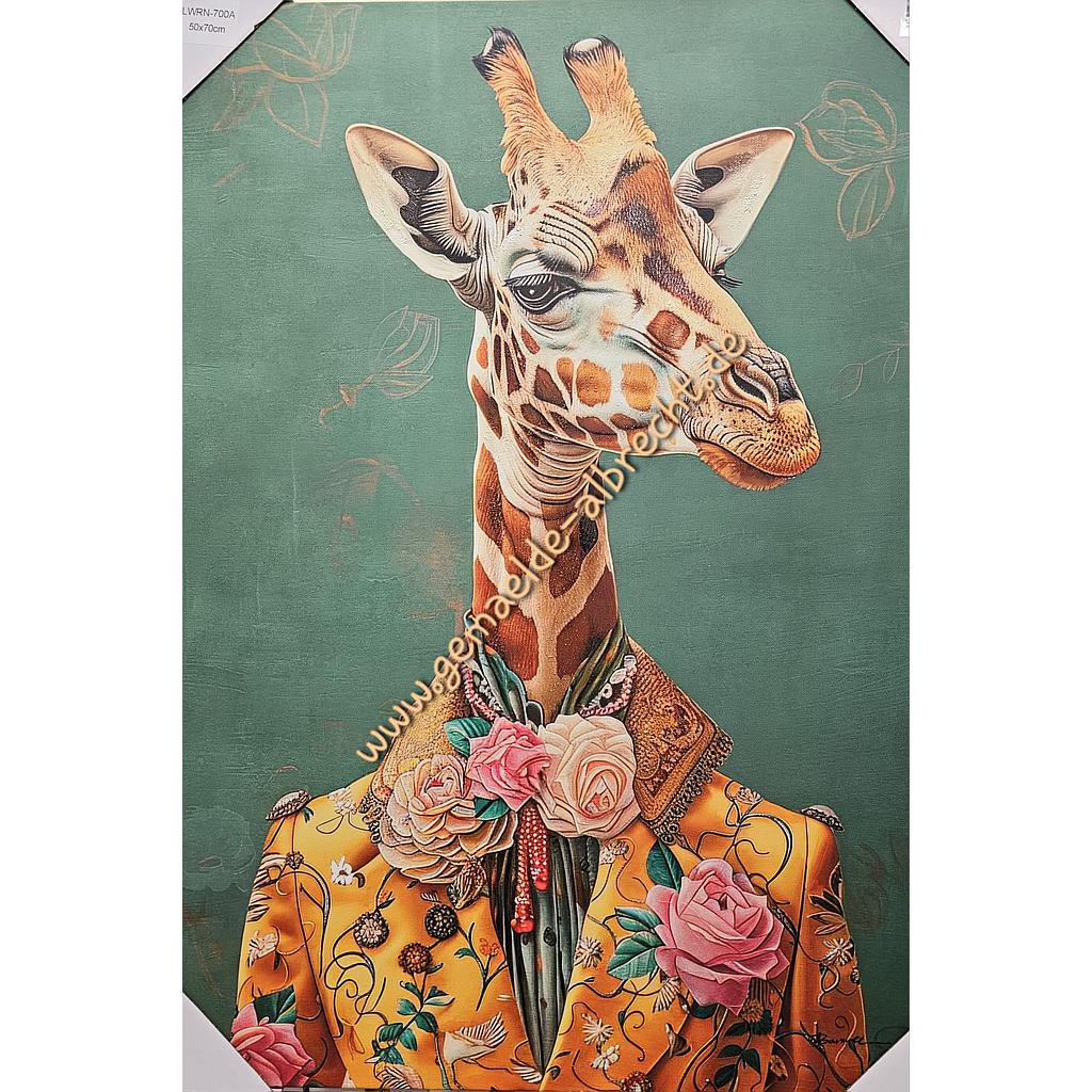 Org. Leinwandbild &quot;Mr. Giraffe I&quot; 50 x 70 cm