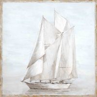 Original Leinwandbild &quot;Segelboot&quot; 70 x 70 cm