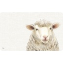 Frühstücksbrettchen &quot;Farm Sheep&quot; cream B 14,5 cm