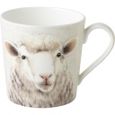 Tasse &quot;Farm Sheep&quot; cream H 9 cm