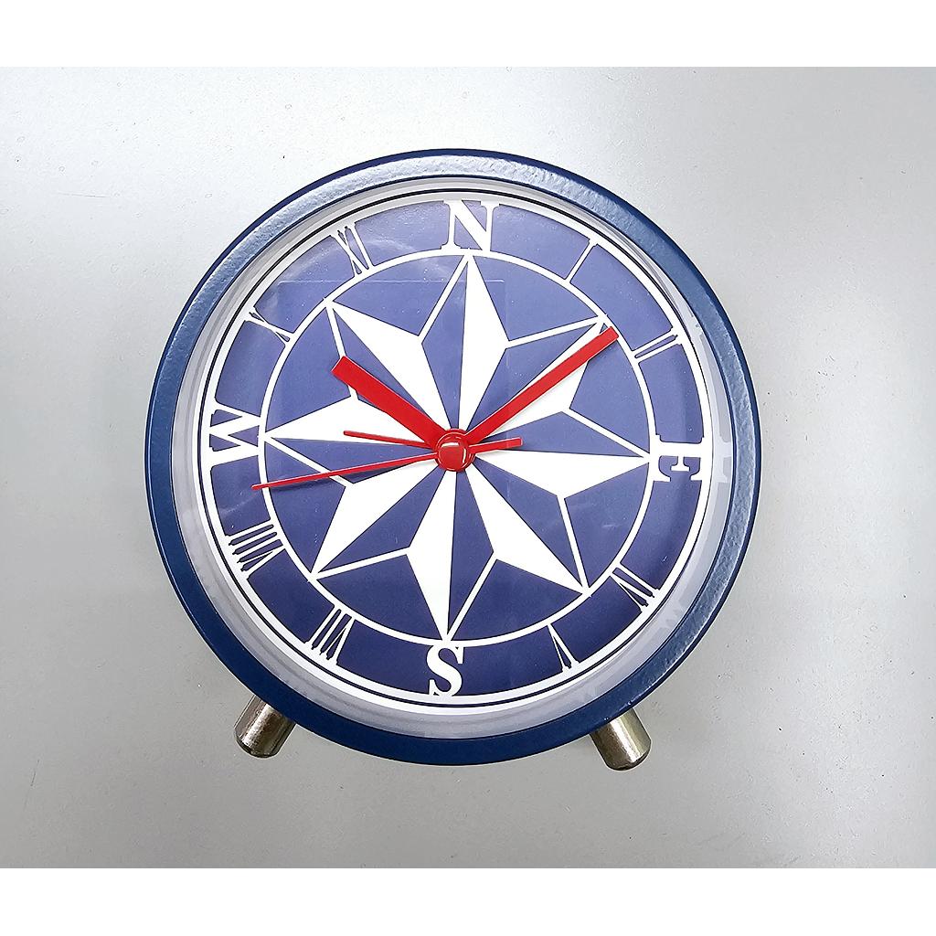 Tischuhr &quot;Compass Rose&quot; D 11 cm