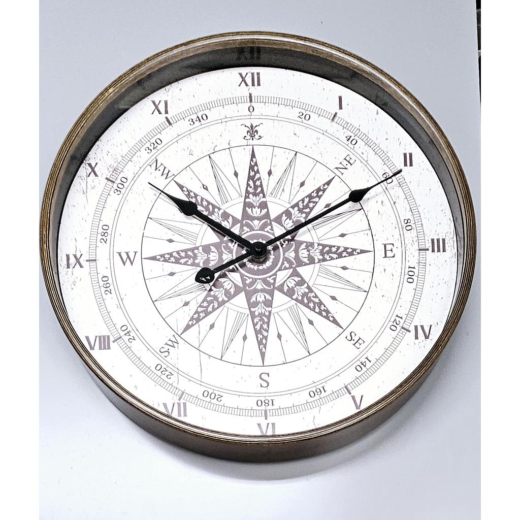 Wanduhr &quot;Compass Rose&quot; D 41 cm