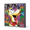 Orig. Leinwand Disney &quot;Pluto&quot; 70 x 70 cm 