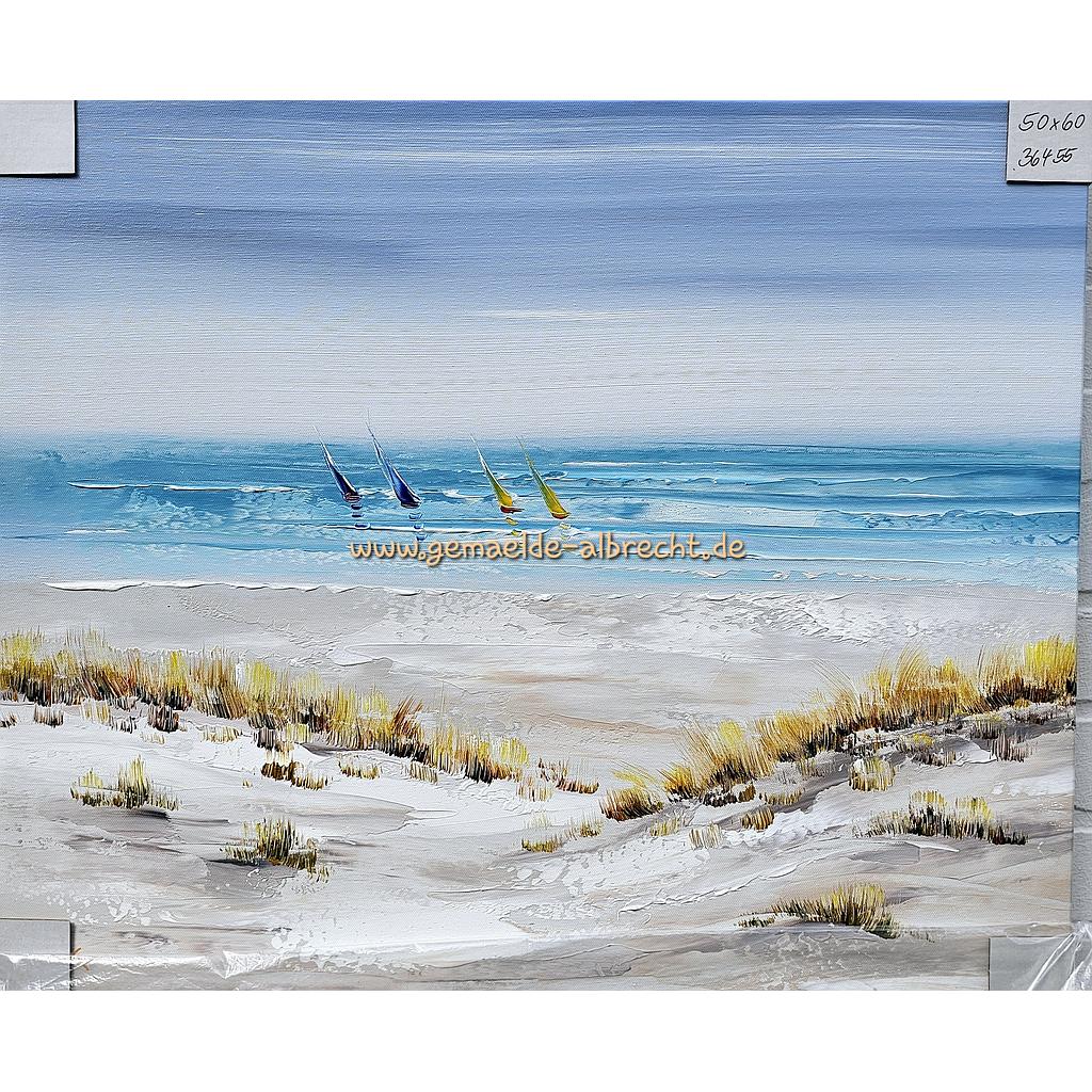 Org. Leinwandbild &quot;Dünenblick&quot; 50x60 cm 