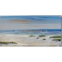 Org. Leinwandbild &quot;Lange Düne&quot; 60x120 cm 