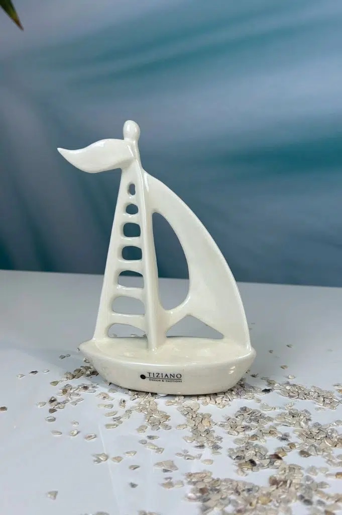 Skulptur Segelboot &quot;casali&quot; H 23 cm