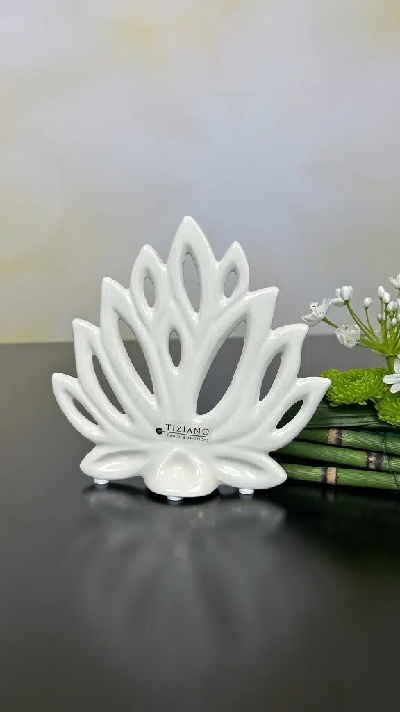 Skulptur Lotusblüte &quot;Casca&quot; 25 cm 