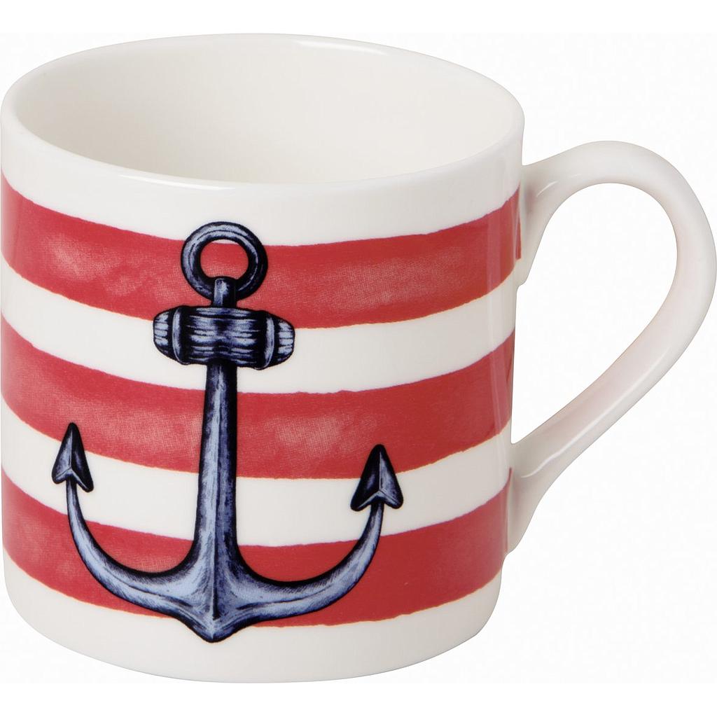 Tasse &quot;Sailors Anchor&quot; China Porzellan H 8,5 cm