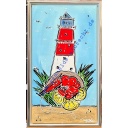 Original Ivana Rose &quot;Büsumer Leuchtturm&quot; 30 x 60 cm