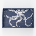 Tablett Holz/Octopus Tray L 55 cm