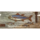 Bild Holz 3D &quot;Fischschwarm/Waterkant&quot; 70 x 30 cm