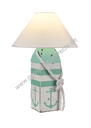 Lampe &quot;Buoy Lamp Anchor&quot; türkis H 44 cm 