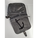 Ledertasche Anker schwarz Volumen ca. 6 L