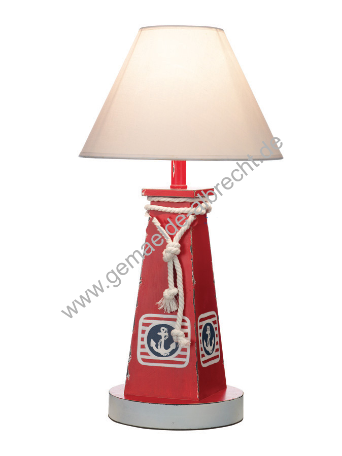 Lampe &quot;Buoy Lamp Red Color&quot; H 40 cm