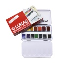 Lukas Aquarellkasten Travel-Box 14 x 1/2 Näpfchen