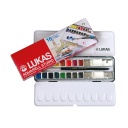 Lukas Aquarell Studio Profi Metallkasten 16 Set