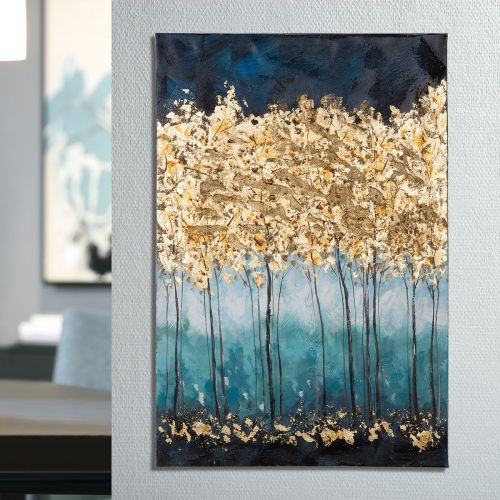 Original Leinwandbild &quot;Goldener Wald&quot;