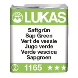 [2100000101481] LUKAS Aquarell Saftgrün 1165 1/2 Näpf.