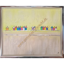 [2100000138050] Original Lea Bach &quot;Häuschen&quot; lime/sand 40 x 50 cm