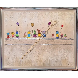 [2100000138173] Original Lea Bach &quot;Kinder/Lufballons&quot; sand/sand 40 x 50 cm