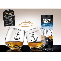 [2100000139255] Wackelglas &quot;Anker&quot; 2er Set