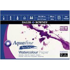 [2100000103614] Daler-Rowney Aquarellpapierblock Aquafine, A4